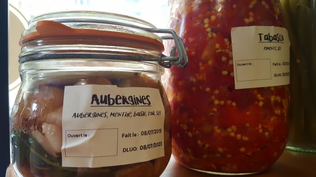 Bocaux lacto-fermentés chez Ni-cru et ni-cuit